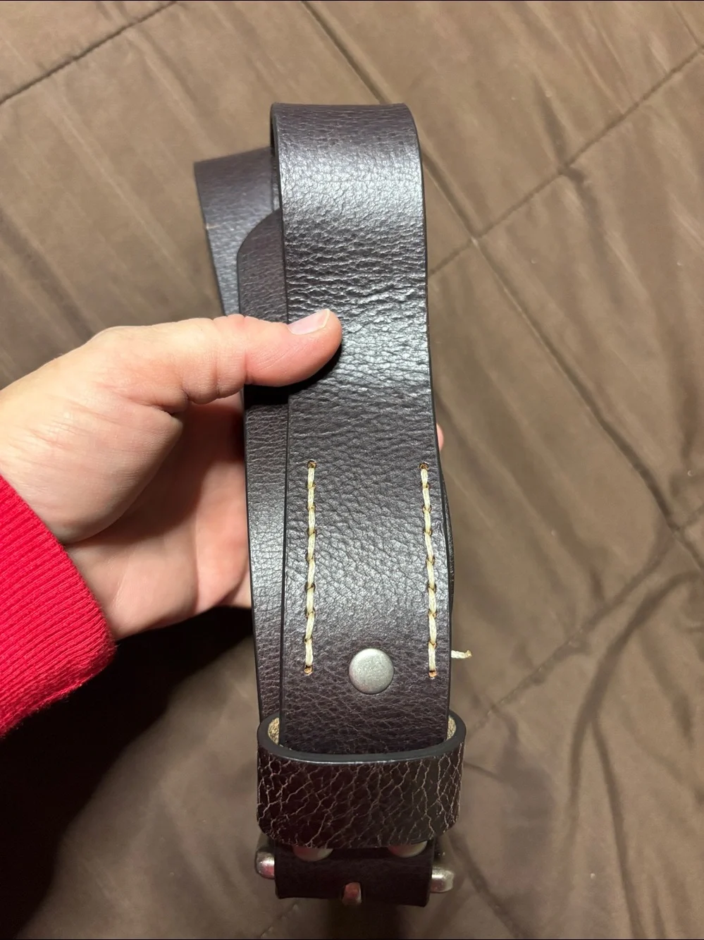 George leather belt (men’s) (NWT)